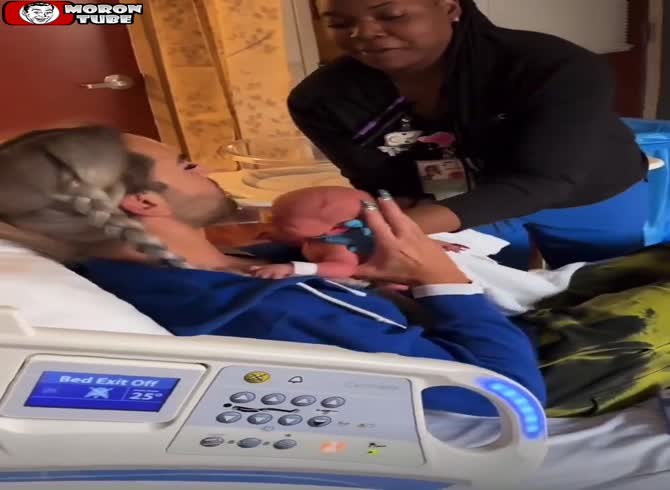 Video :A lady gives birth to a baby, which is handed to a transsexual